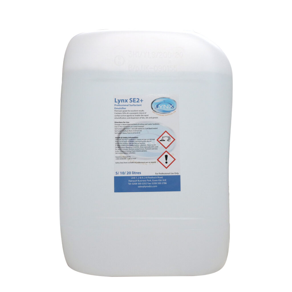 Lynx SE2 Laundry Emulsifier Lynx Dry Cleaning Supplies Ltd