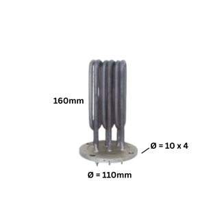 Camptel Heater With Flange - 591.B - 2800W - 230/400V