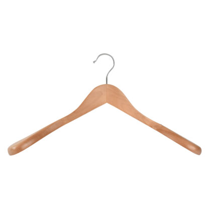 Luxury Wooden Hanger No Bar - Box Of 50