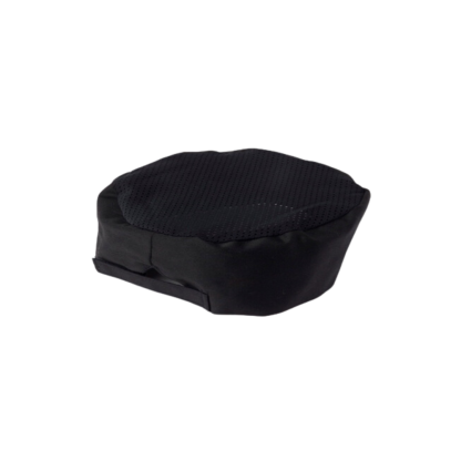 Black Skull Cap With Breathable Mesh Top
